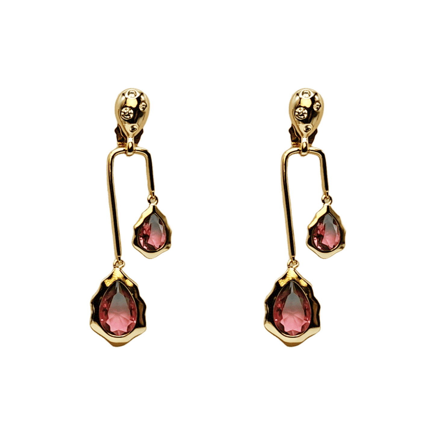 Blush Bloom Dangling Earrings