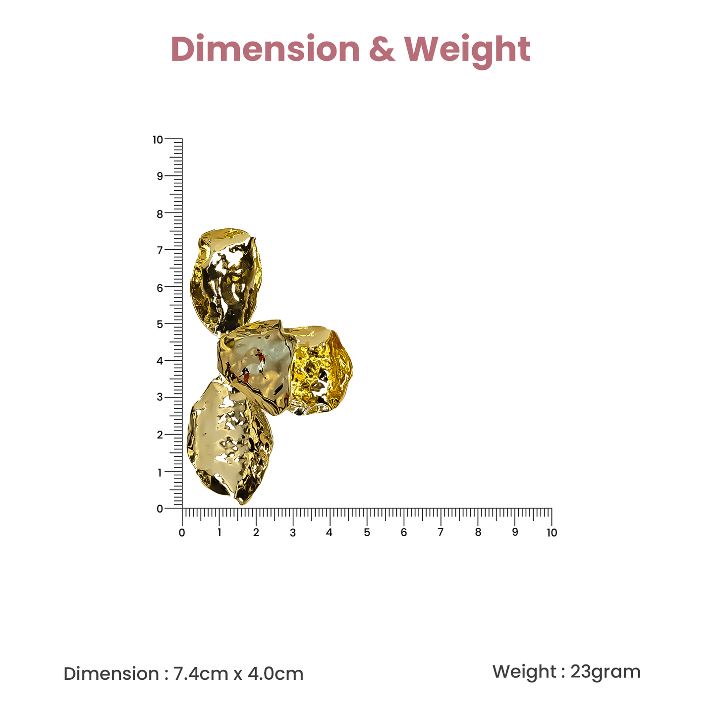 Sculpted Glow Drop Earrings