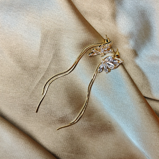 Butterfly Whisper Threader Earrings - Gaurangi
