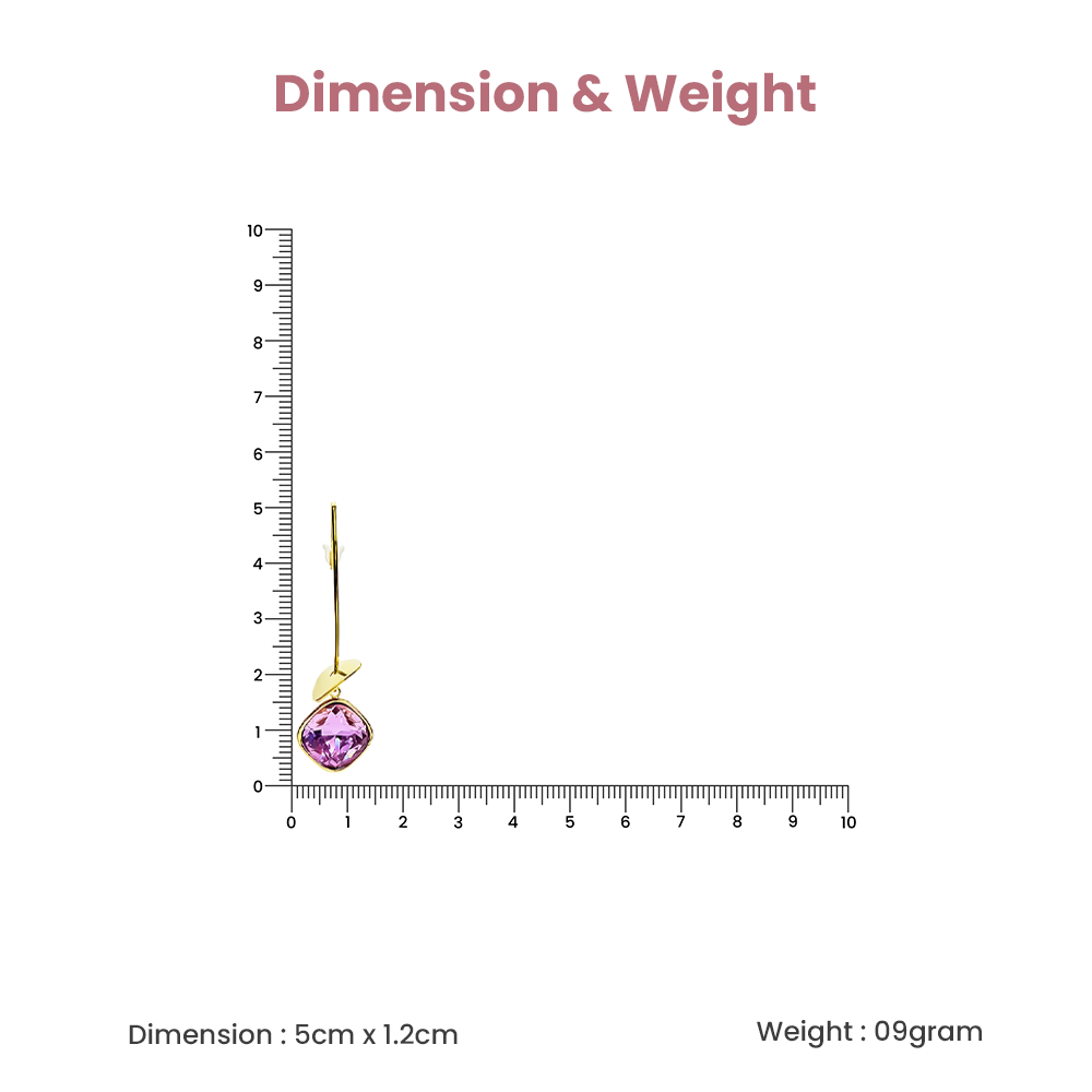 Lavender Haze Drop Earring