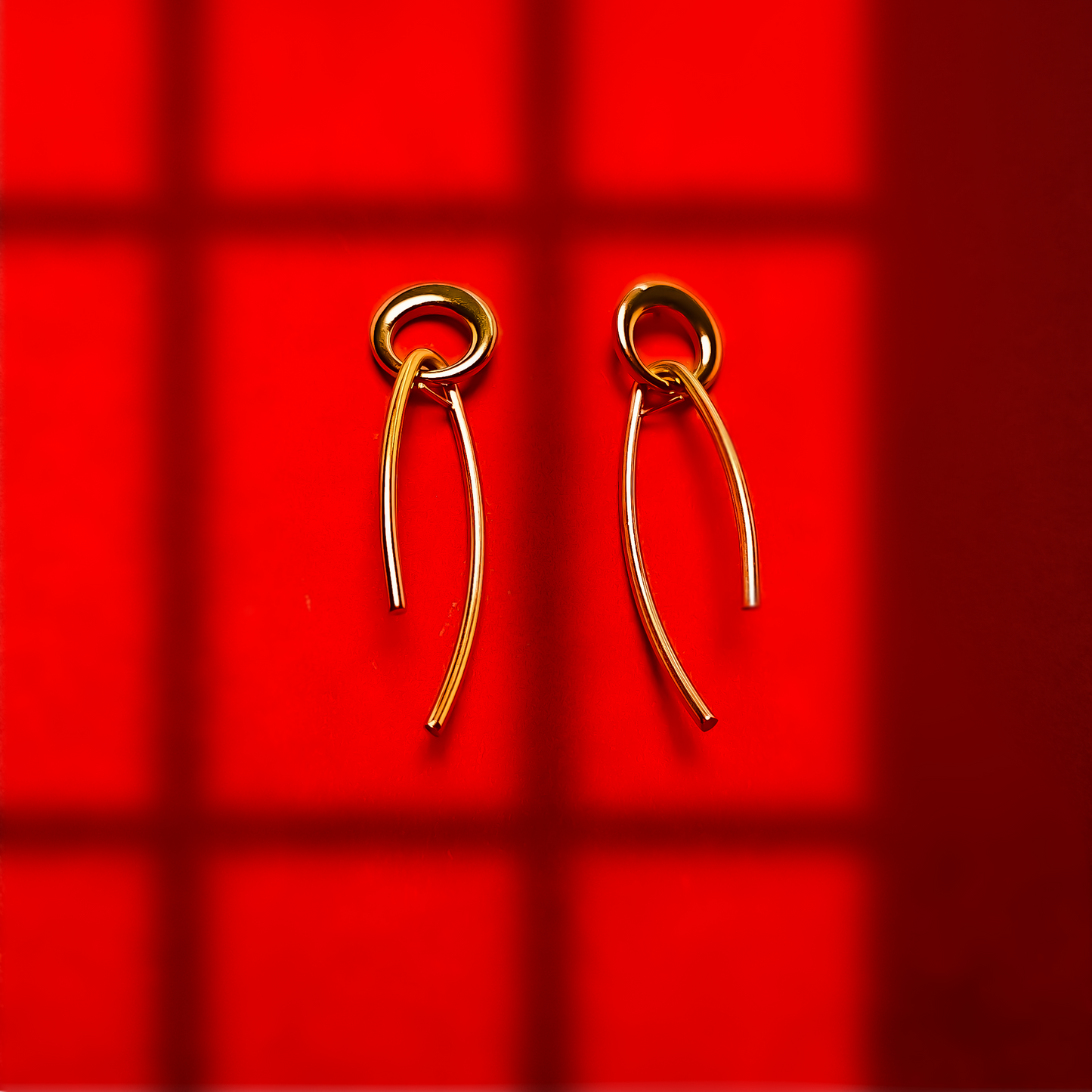 Golden Loop Knot Pendant Set