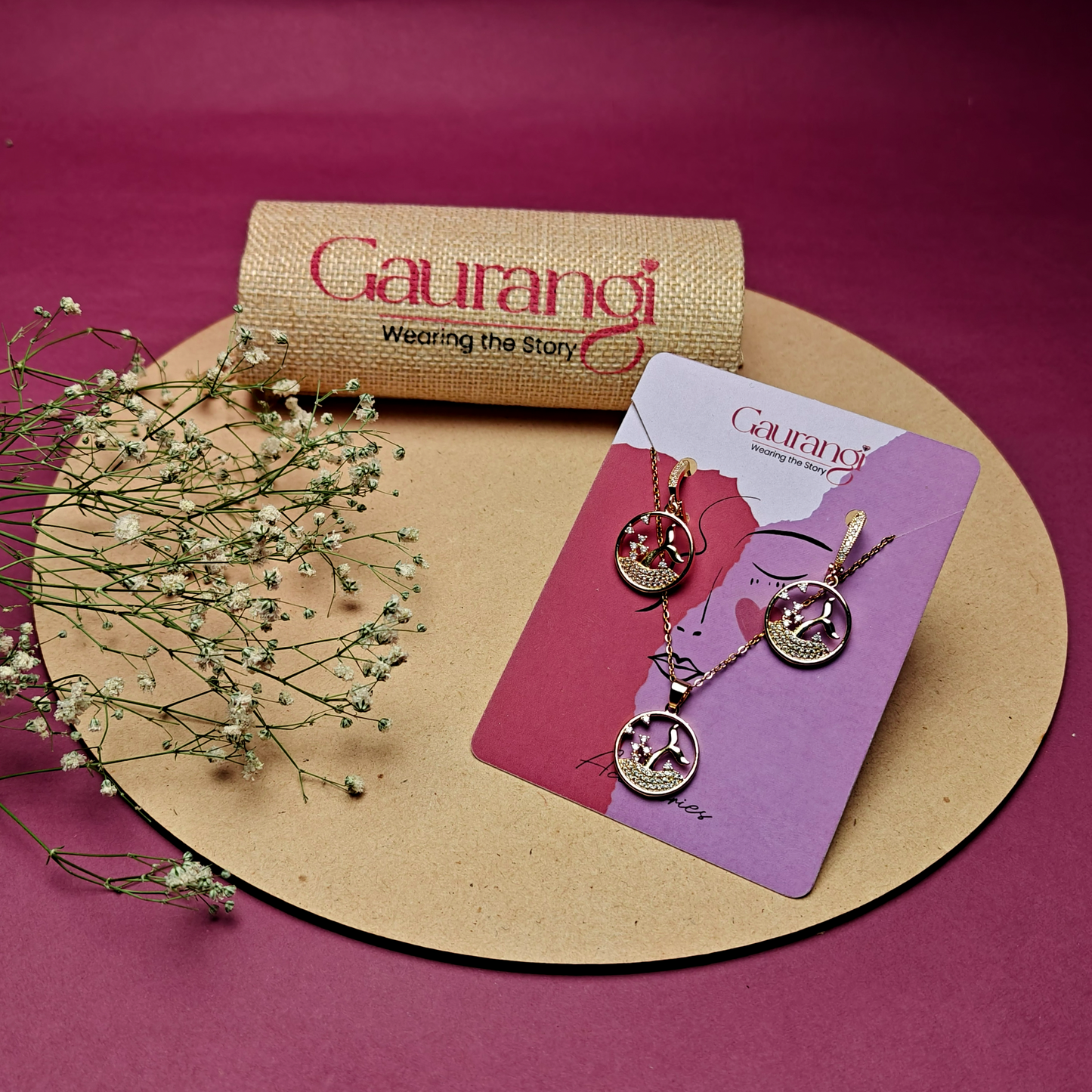 Elegant Pendant & Earring Set