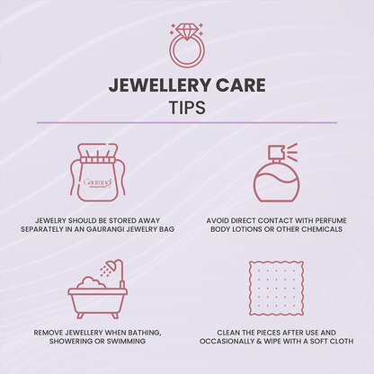 Gaurangi jewellery care tips guide for storing and cleaning gold tone jewellery