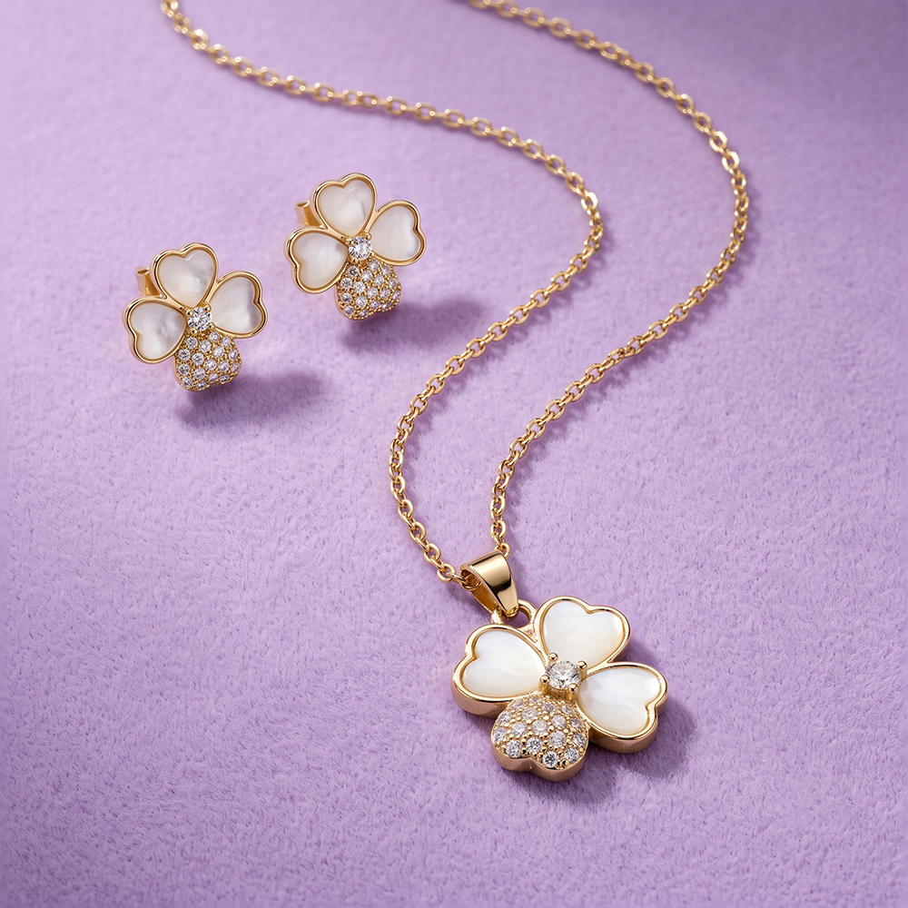 gold plated necklace set for women India