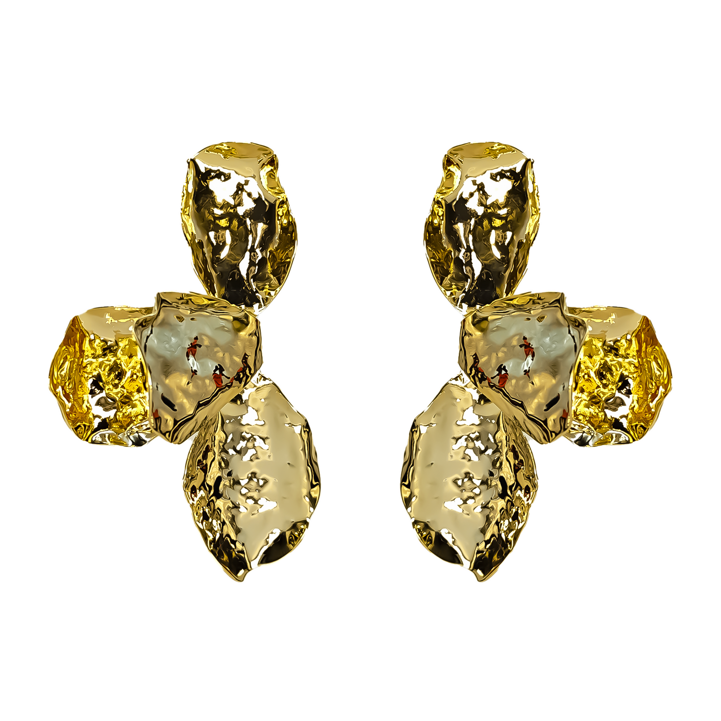 Sculpted Glow Drop Earrings