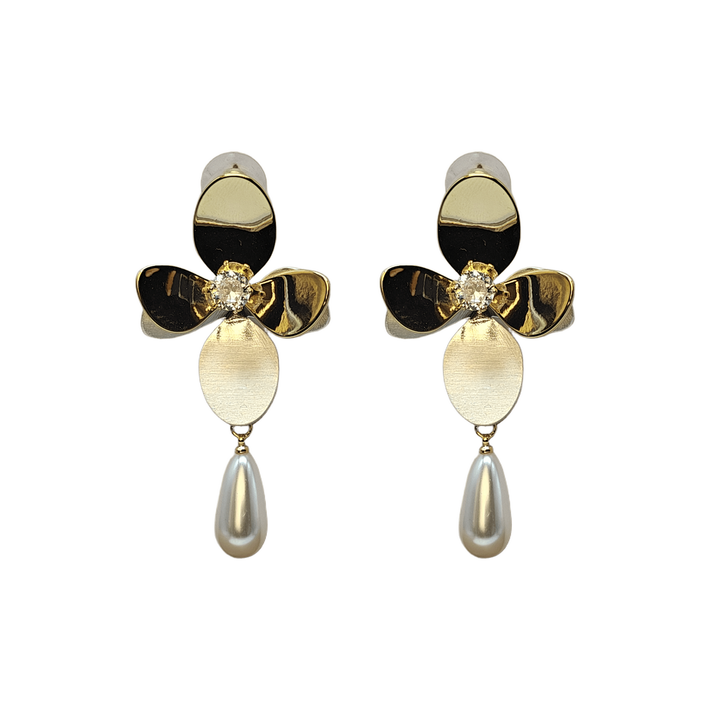 Petal Gleam Drop Earrings