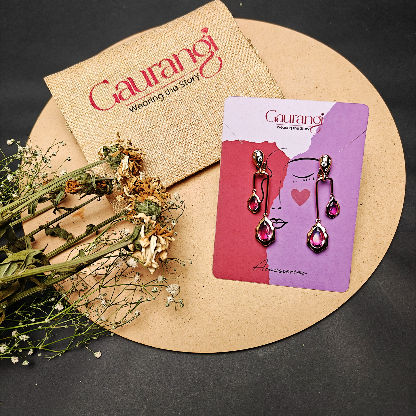 Blush Bloom Dangling Earrings