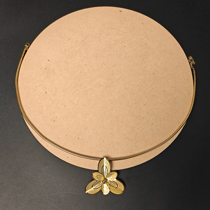 Floral Gold Statement Necklace