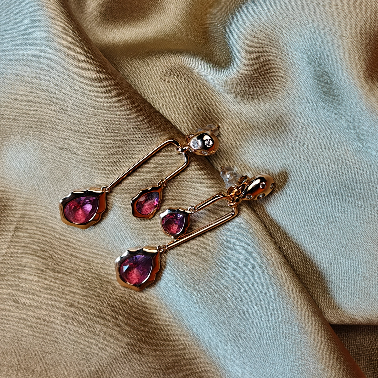 Blush Bloom Dangling Earrings
