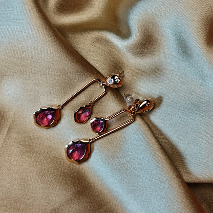 Blush Bloom Dangling Earrings