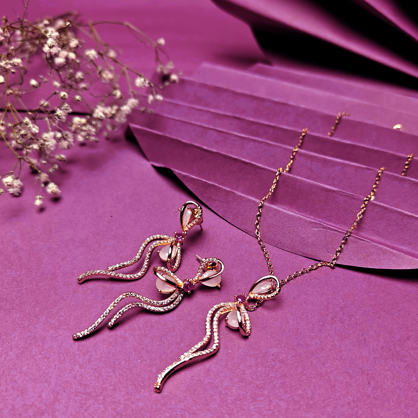 Twilight Bloom Pendant Set