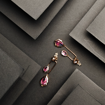 Blush Bloom Dangling Earrings