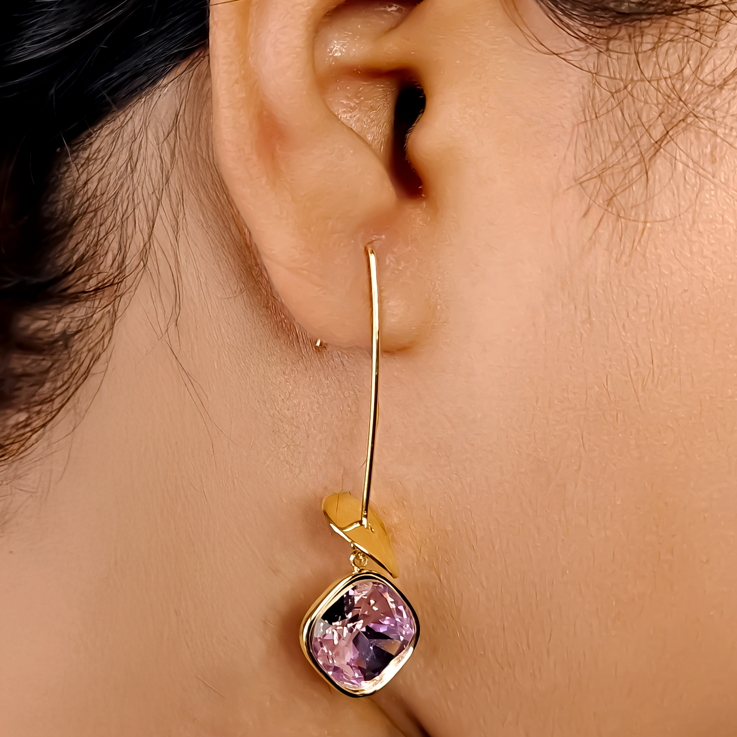 Lavender Haze Drop Earring