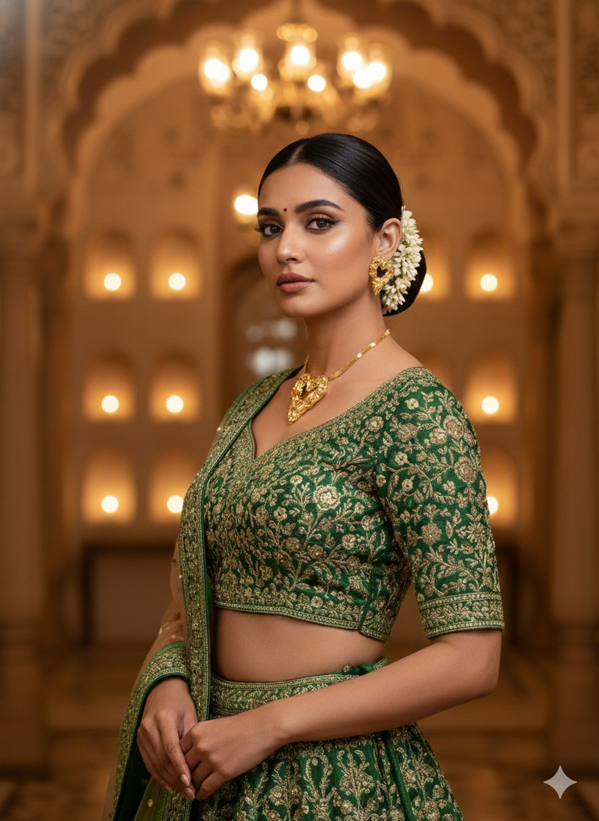 Gaurangi Luxe Heart Gold Necklace Set – Elegant Textured Heart Pendant with Matching Earrings for Women