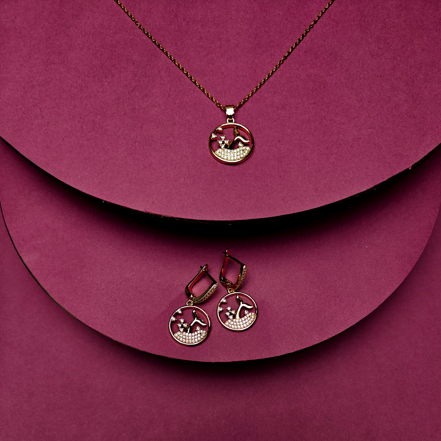 Elegant Pendant & Earring Set