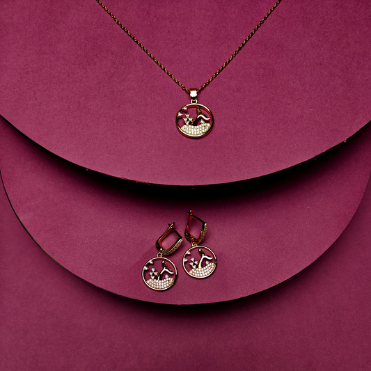 Elegant Pendant & Earring Set