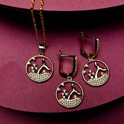 Elegant Pendant & Earring Set