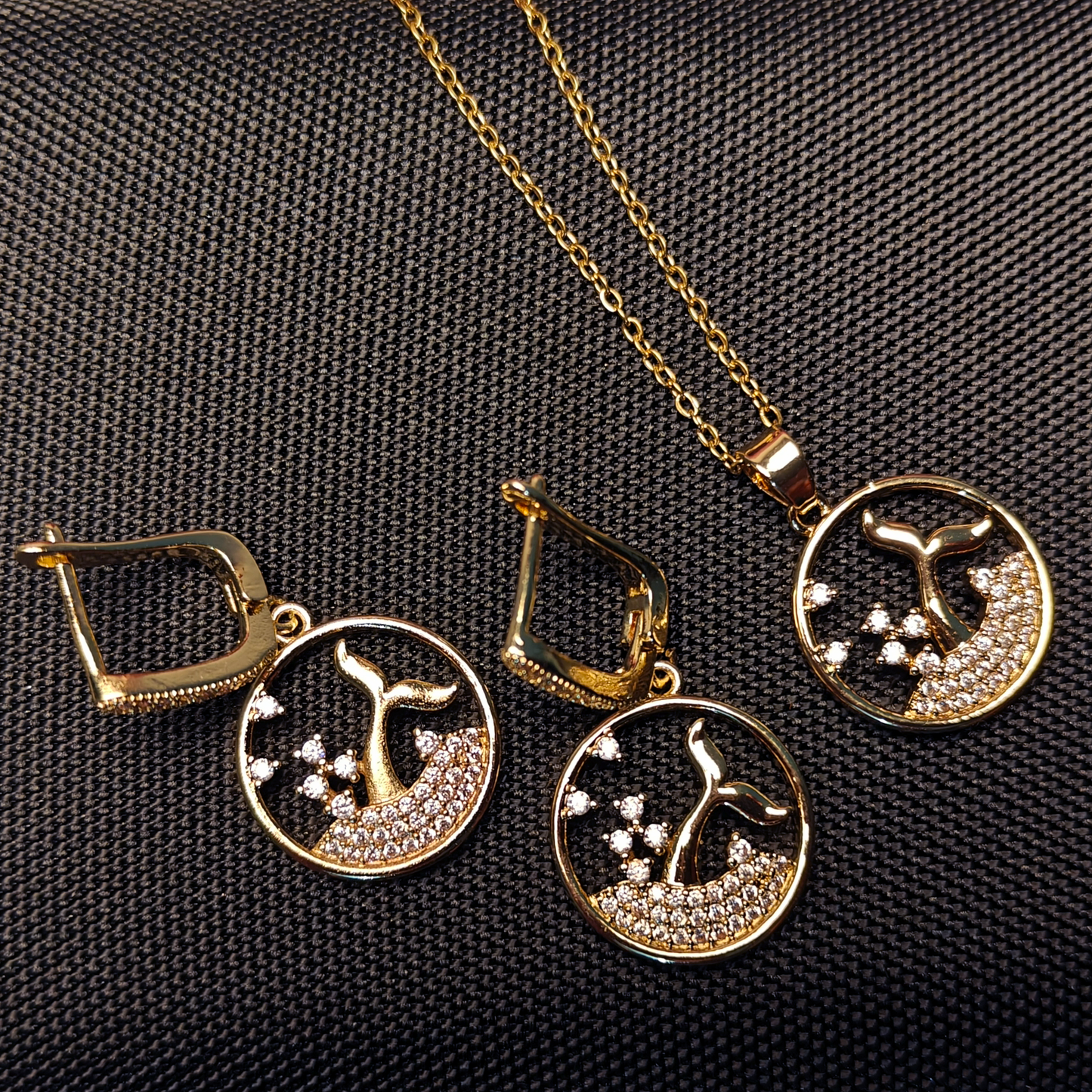 Elegant Pendant & Earring Set